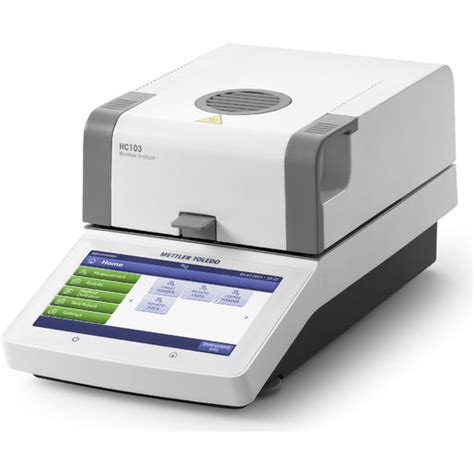 水分計 印刷|Halogen Moisture Analyzer HC103 .